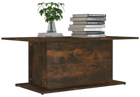 Mesa de centro 102x55,5x40 cm derivados madeira carvalho fumado