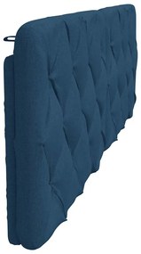 Almofadão de cabeceira 180 cm tecido azul