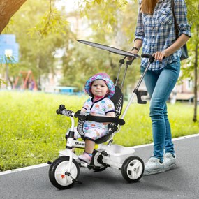 HOMCOM Triciclo para Bebês 2 em 1 Triciclo Evolutivo para Crianças de