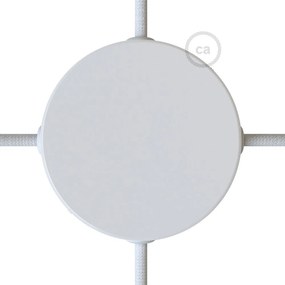 SMART cylindrical metal 4-side hole ceiling rose kit (junction box) - compatible with voice assistants