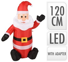 Ambiance Pai Natal insuflável com luz LED 120 cm