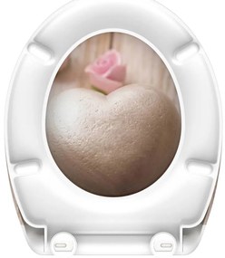 SCHÜTTE Assento de sanita c/ fecho suave ROMANTIC duroplast estampado