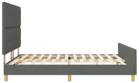 Cama vidaXL Cinza Escuro 180x200 cm em Tecido