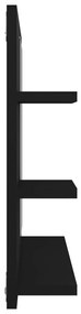 Espelho de casa de banho 60x10,5x45 cm contraplacado preto