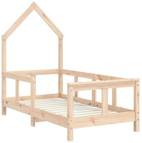 Estrutura de cama infantil 70x140 cm pinho maciço
