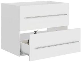 Armário lavatório 60x38,5x48 cm derivados de madeira branco