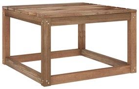 Mesa de paletes para jardim 60x60x36,5 cm pinho impregnado