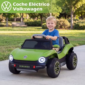 Carro Elétrico Infantil, 107,5 x 56 x 47,5 cm, com Controlo Remoto, Verde