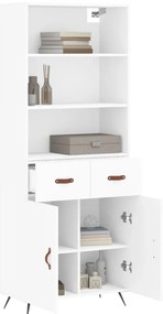 Armário alto 69,5x34x180 cm derivados de madeira branco