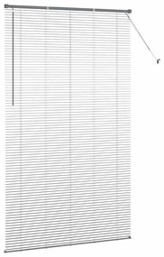 Persiana de Janela Cinzento-escuro 80 x 130 cm Alumínio