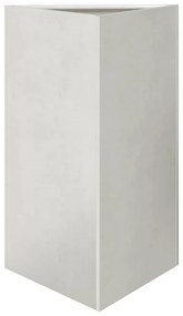 Vaso/floreira 2 pcs triangular 50x43x75 cm aço inoxidável