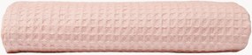 Toalha de banho em algodão com padrão favo de mel Cherry Pink