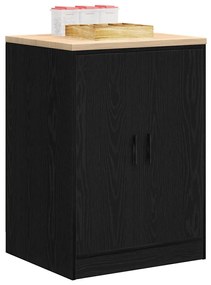 Armário de arrumação de garagem Preto 60x51x85 cm