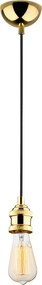Candeeiro de Teto Kabluni – Dourado – Diâmetro 6 cm, Altura 102 cm