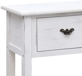 Aparador 108x30x76 cm madeira paulownia maciça branco