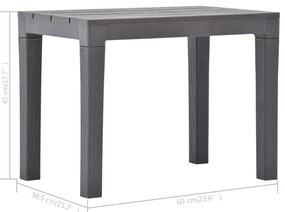 Bancos de jardim 2 pcs plástico mocca