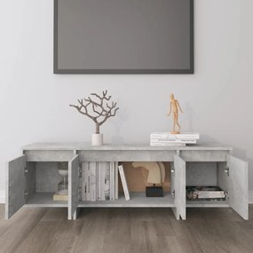 Móvel p/ TV 120x30x40,5cm derivados de madeira cinzento cimento