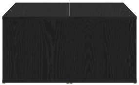 Mesa de Centro Carvalho Preto 90x67x33 cm Madeira de Engenharia