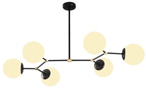 Chandelier Damar – Preto e Branco – 100 x 58 cm