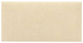 Painel de parede 12 pcs 60x30 cm tecido 2,16 m² creme