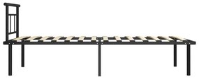 Estrutura de cama 100x200 cm metal preto
