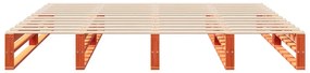 Cama sem colchão 180x200 cm pinho maciço castanho-mel