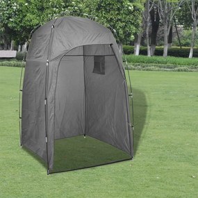 vidaXL Tenda de WC duche ou mudança de roupa cinzento
