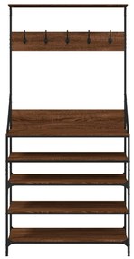 Conjunto de Entrada - Bengaleiro c/ arrumação calçado 90x34x184 cm car