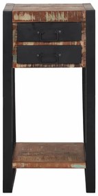 Suporte para Telefone Multicolorido 40x40x80 cm Madeira Recuperada Sól