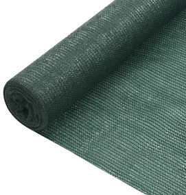 vidaXL Rede de ocultação para privacidade PEAD 75 g/m² 1,2x50 m verde