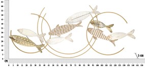 DECORAÇÃO DE PAREDE FISHY MOVE CM 142,9X5X61,6 MULTICOLORIDA