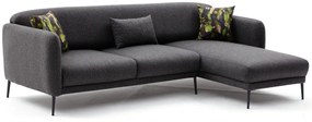 Sofá-Cama de Canto Venus – Antracite – 265x80x163 cm