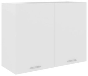 vidaXL Armário de parede “Lyon” 80x31x60 cm derivados madeira branco
