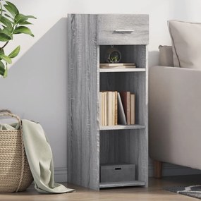 vidaXL Aparador 30x42,5x93 cm derivados de madeira cinzento sonoma