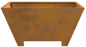 Fogueira vidaXL Quadrada 60x60x30 cm Aço Envelhecido