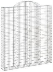 Cestos gabião arqueados 10 pcs 200x30x220/240 ferro galvanizado