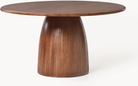 Mesa de jantar redonda com estrutura canelada Nelly, vários tamanhos