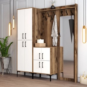 Cabideiro Berlin ABC – Nogueira Branca – 180x200x35 cm