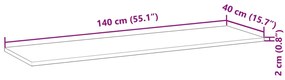 Prateleiras flutuantes 4 pcs acácia maciça c/ acabamento a óleo