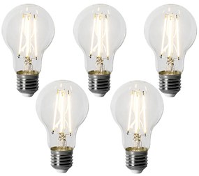 Conjunto de 5 E27 dimbare LED lamp A60 6W 500 lm 3000K