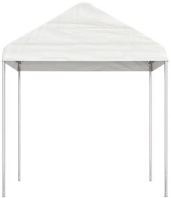 Gazebo com telhado 15,61x2,28x2,69 m polietileno branco