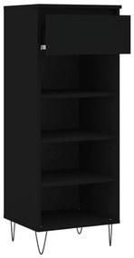 Sapateira 40x36x105 cm derivados de madeira preto
