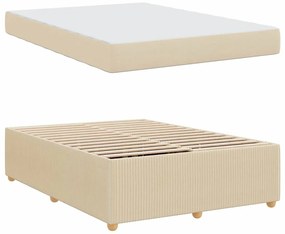 Estrutura da Cama Outros Creme 160 x 200 cm tecido