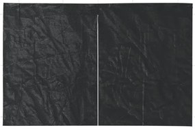 Parede lateral com fecho p/ tenda de festas 2 pcs PE antracite