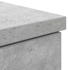 Escrivaninha vidaXL Cinza Concreto 140x49x76 cm Madeira Composta