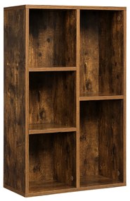 Bookcase, Wooden Kids Bookshelf with 5 Compartments, Floor