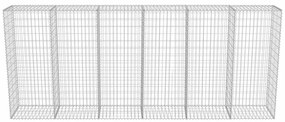 Muro gabião com tampas aço galvanizado 300x50x150 cm