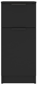 Aparadores 2 pcs 30x30x70 cm derivados de madeira preto
