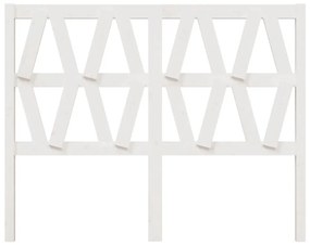 Cabeceira de cama 156x4x100 cm pinho maciço branco