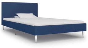 vidaXL Estrutura de cama 90x200 cm tecido azul